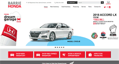 Desktop Screenshot of barriehonda.com
